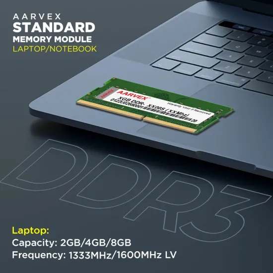 Aarvex Laptop Ram 8GB DDR3 1600Mhz