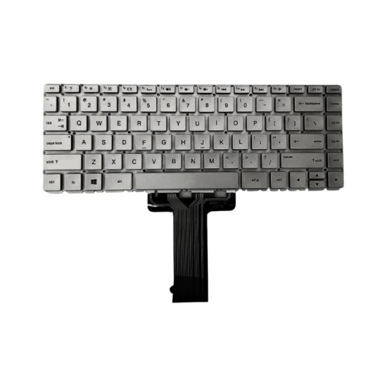Laptop Keyboard For HP Pavilion 14BA | 14BA057CL Silver Us (With Backlight)