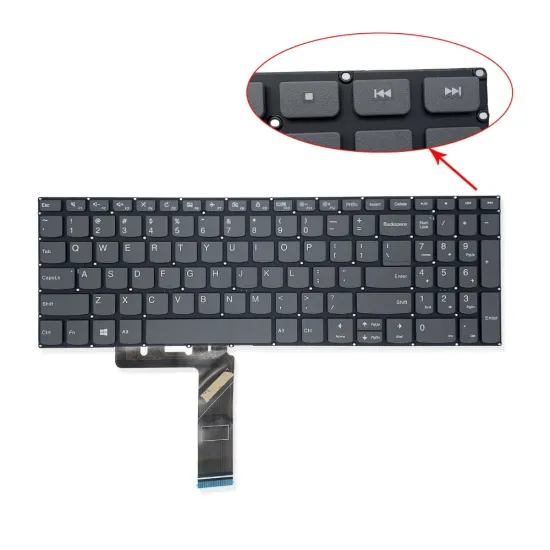 Teksus Laptop Keyboard For Lenovo Ideapad 330 15ISK (Without ON/OFF Switch)
