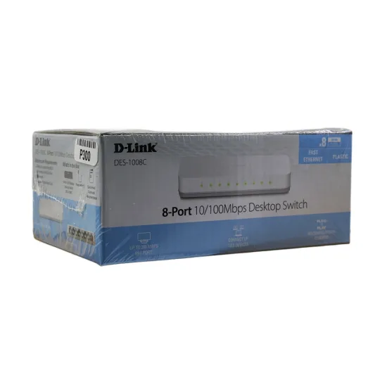 D-Link Desktop LAN Switch 8 Port Normal DES-1008