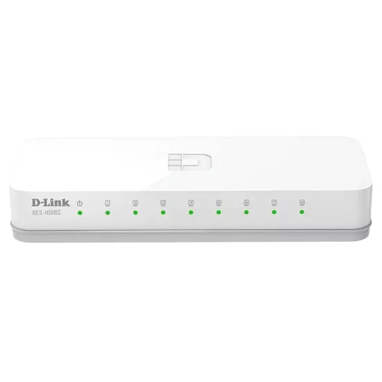 D-Link Desktop LAN Switch 8 Port Normal DES-1008