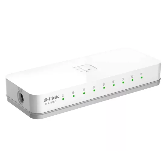 D-Link Desktop LAN Switch 8 Port Normal DES-1008