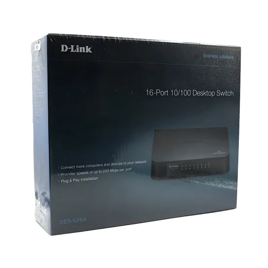 D-Link Desktop LAN Switch 16 Port Normal DES-1016