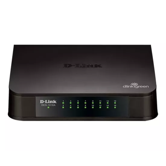 D-Link Desktop LAN Switch 16 Port Normal DES-1016