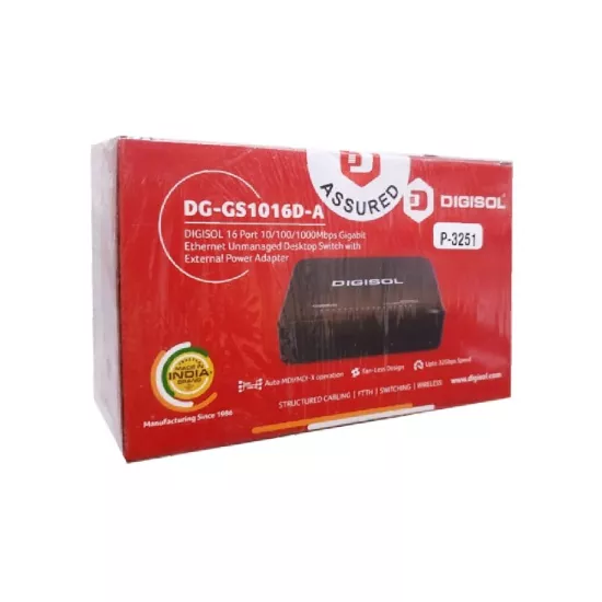 Digisol Desktop LAN Switch 16 Port Gigabit DG-GS1016DA