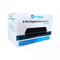 Hi Focus HF-EGT08 8 Port 10/100/1000 Mbps Gigabit Desktop Switch