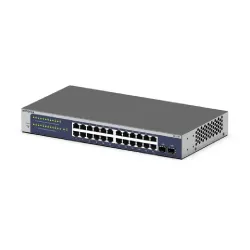 NETGEAR Desktop LAN Switch 24 Port Gigabit Ethernet Smart Switch with 2 Dedicated SFP Ports