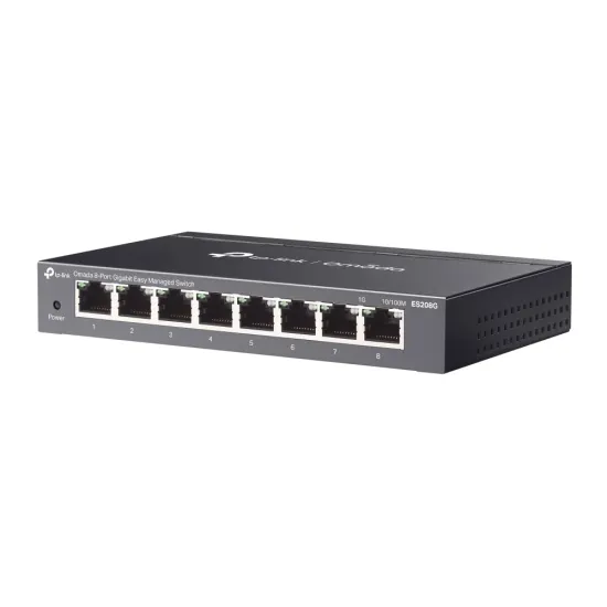 TP-Link Omada Easy Managed Desktop LAN Switch 8 Port Gigabit (Metal Body) ES208G