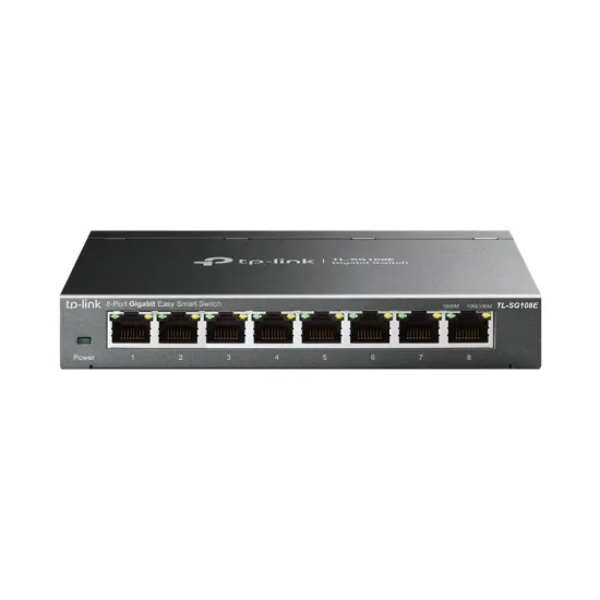 TP-Link Desktop LAN Switch 8 Port Easy Smart Gigabit (Metal Body) TL-SG108E