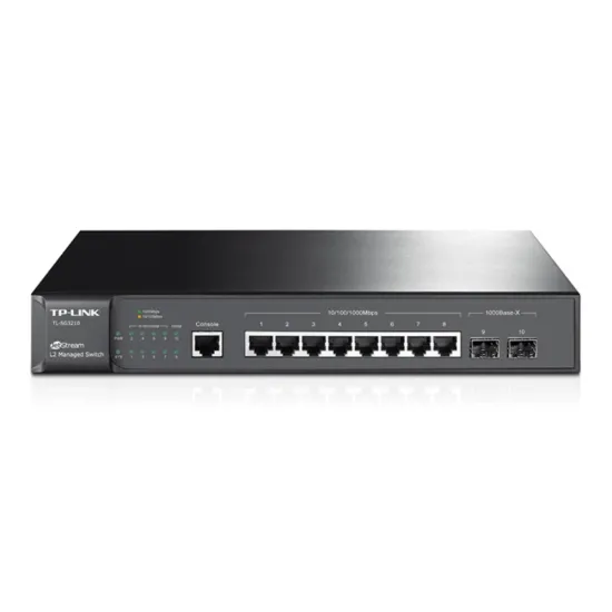 TP-Link Omada  8-Port Gigabit L2+ Managed Switch with 2 SFP Slots 10/100/1000 Mbps TL-SG3210