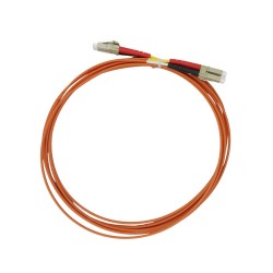 METRO Fiber Patch Cord LC/UPC To LC/UPC Multi Mode Duplex D2 3m