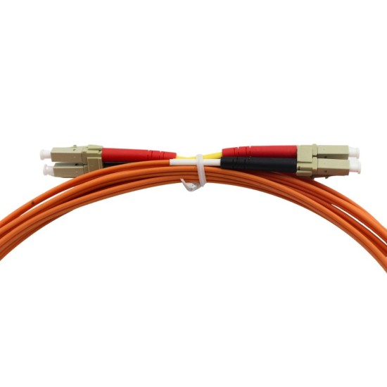 METRO Fiber Patch Cord LC/UPC To LC/UPC Multi Mode Duplex D2 3m