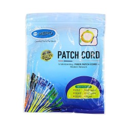 METRO Fiber Patch Cord LC/UPC To LC/UPC Multi Mode Duplex D2 3m
