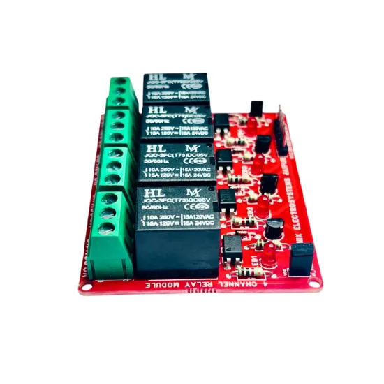 Muonix Relay Module TH-4 Channel 5v 10a (REL00004)