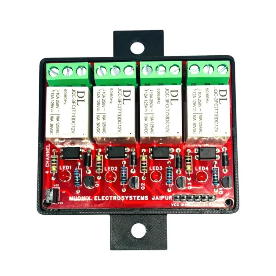 Muonix Relay Module TH-4 Channel 12v 10a With Enclosure (RLL00004B)