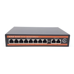 A+Products 8 Port Poe Switch (8 Normal Poe + 2 Giga Uplink)