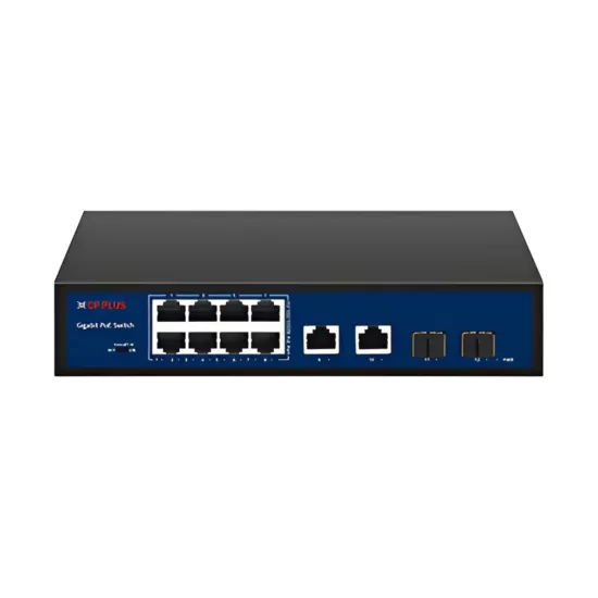 CP-Plus Poe Switch 8 Port (8 GE + 2 GE + 2 SFP Port)