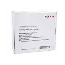 CP Plus 8 Port Poe Switch (8 Normal Poe + 2 Normal Uplink)