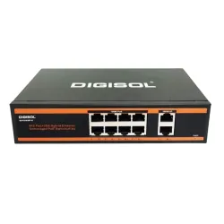 Digisol Poe Switch 8 Port (8FE + 2GE) 150w DG-FS1010PF-G