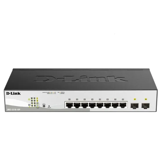 D-Link Desktop LAN Switch 10 Port Gigabit Smart Managed DGS-1210-10