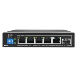 Dlink DGS-F1006P-E 4 Port Poe Switch (4 Giga Poe Port+ 1 Giga Uplink + 1 SFP )