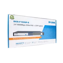 Dlink DGS-F1026P-E 24 Port Poe Switch (24 Gigabit Poe + 2 SFP )