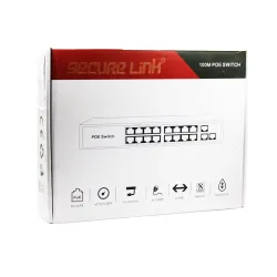 Securelink 16 Port Poe Switch (16 Normal Poe + 2 Giga Uplink + 1 SFP)