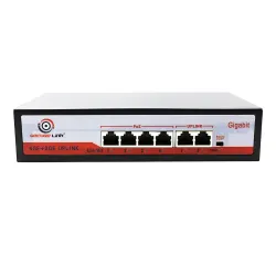 Securelink 4 Port Poe Switch (4 Giga Poe + 2 Giga Uplink)