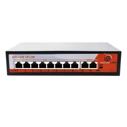 Securelink 8 Port Poe Switch (8 Normal Poe + 2 Giga Uplink)