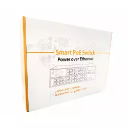 Securelink 16 Port Poe Switch (16 Giga Poe + 4 Giga Uplink + 1 SFP) 