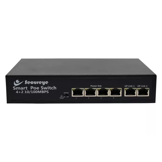 Secureye 4 Port Poe Switch (4 Normal Poe + 2 Normal Uplink)