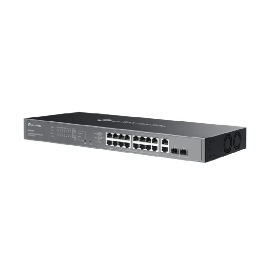 TP-Link Omada 20 Port PoE+ Gigabit Easy Managed Switch (16 GE + 2 GE + 2 GE SFP Uplinks) ES220GMP