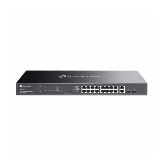 TP-Link Omada 20 Port PoE+ Gigabit Easy Managed Switch (16 GE + 2 GE + 2 GE SFP Uplinks) ES220GMP