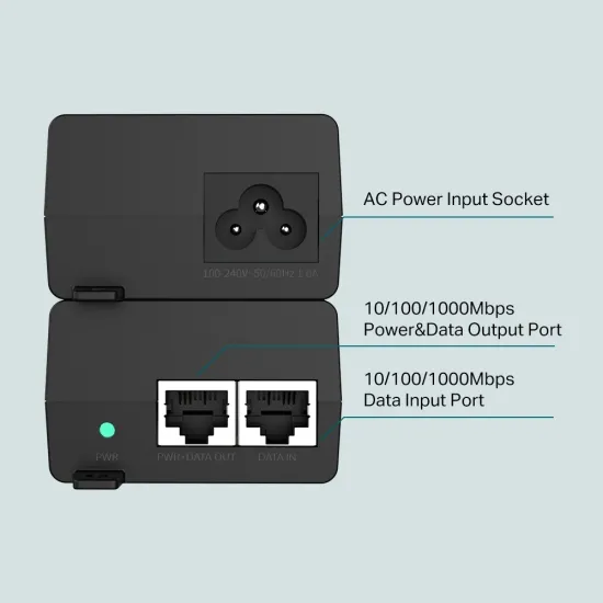 TP-Link Gigabit PoE+ Injector 30W (TL-POE160S)