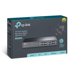 TP-Link 16 Port Gigabit Easy Smart PoE+ Switch (8 Poe GE + 8 GE) TL-SG1016PE