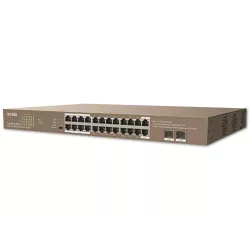 Tenda  TEG1126P 24 Port Poe Switch (24 Gigabit Poe + 2 SFP)