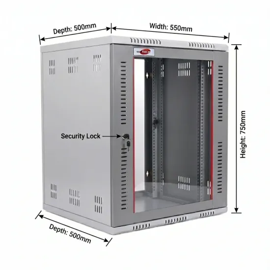 Comrack 15U 500mm 550×500×750mm (L×D×H)