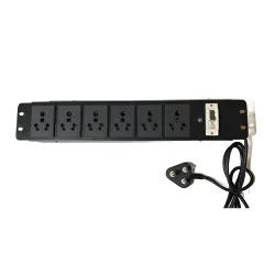 PDU 6 Socket Rack Mount 15 Amp With MCB