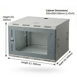 Securelink Networking Rack 6U 550×600×350mm (L×D×H)