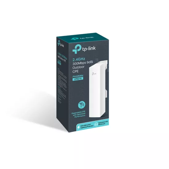 TP-Link CPE210 2.4GHz 300Mbps 9dBi Outdoor Access Point to Point (P2P)