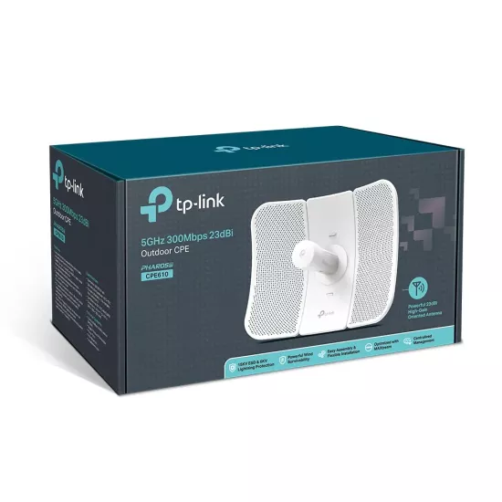 TP-Link CPE610 5GHz 300Mbps 23dBi Outdoor Access Point to Point (P2P)