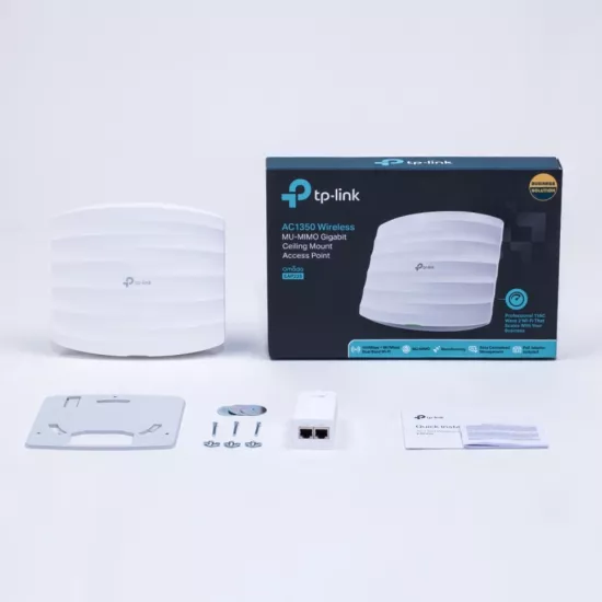TP-Link EAP225 AC1350 Wireless MU-MIMO Gigabit Ceiling Mount Access Point