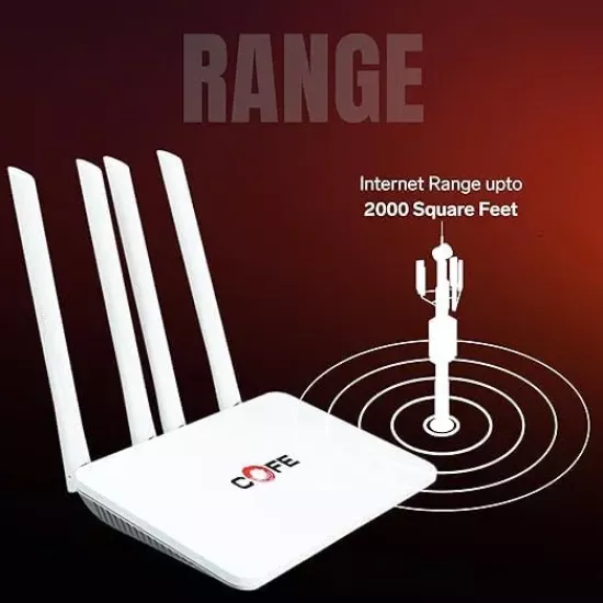 Cofe Sim Router CF05 CT4 WiFi6 4G | 5G 4 Antenna With TYPE-C | WAN | LAN Port