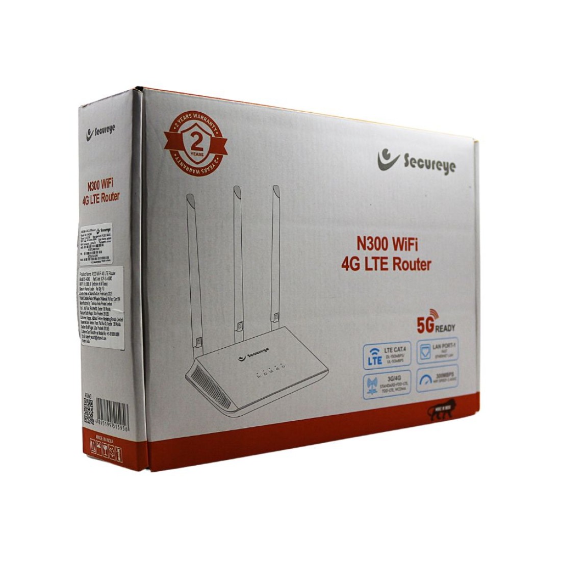 Secureye 4G Sim Router 300 Mbps 3 Antenna S-4GW3 | Mega ...