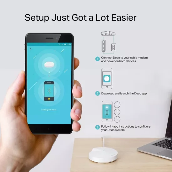 TP-Link Deco M5 AC1300 Whole Home Mesh WiFi System (Pack Of 3)