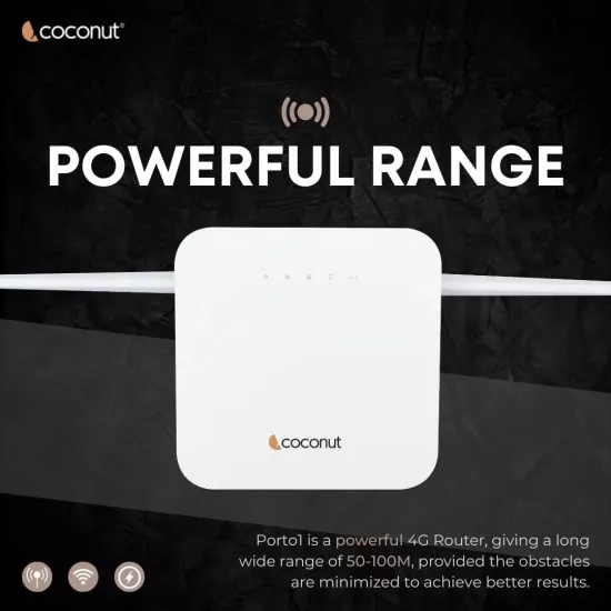 Coconut 4G Wi-Fi Router PORTO 1 