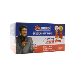 ABRO Pvc Electrical Insulation Tape 18mm x 0.125mm x 6m (Pack Of 30) (White)