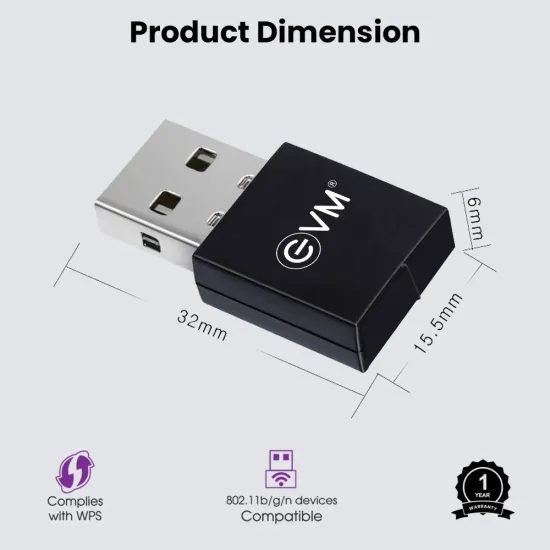 EVM USB WiFi Adapter 300 Mbps (USBD-02)