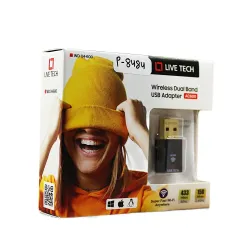 Live Tech USB Wi-fi Adapter 600 Mbps Dual Band WD04-600