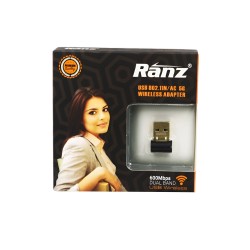 Ranz Usb To Wi-Fi Dongle Adapter 600 Mbps Dual Band